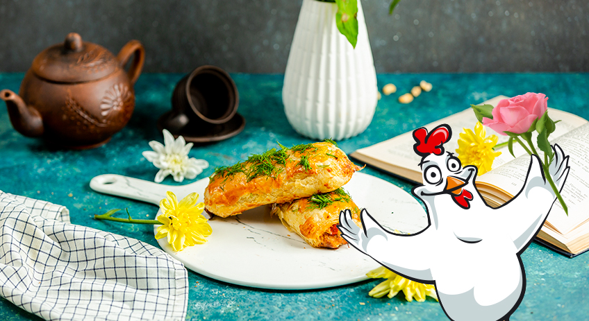 Pachețele din foietaj și piept de pui