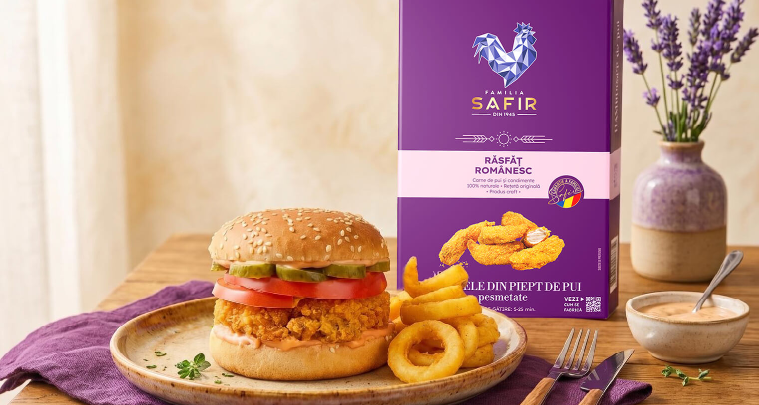 Hamburger de pui crispy