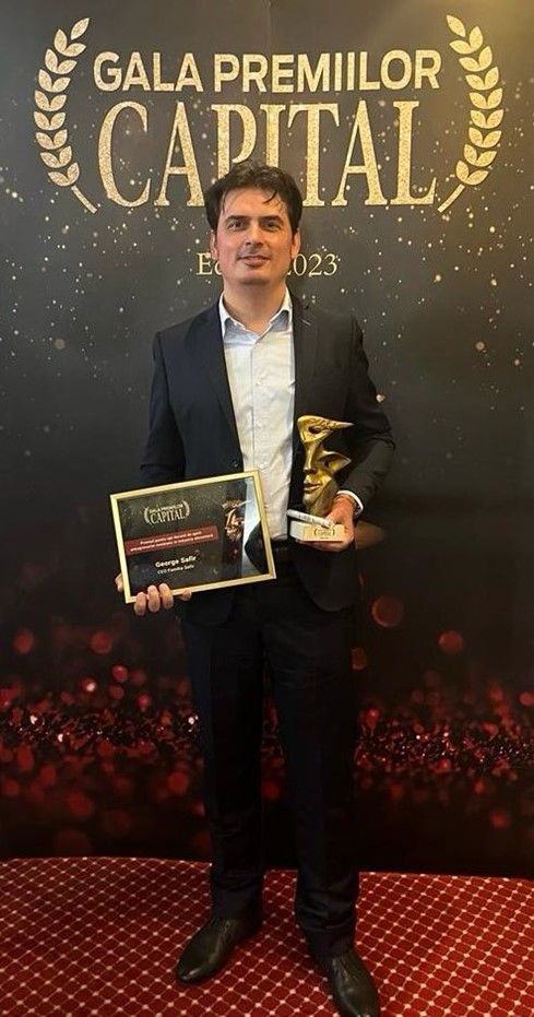 George Safir - Premiul pentru opt decenii de spirit antreprenorial în industria alimentară acordat de revista capital